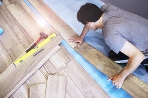 sequence of technological methods for laying and installation of floating flooring